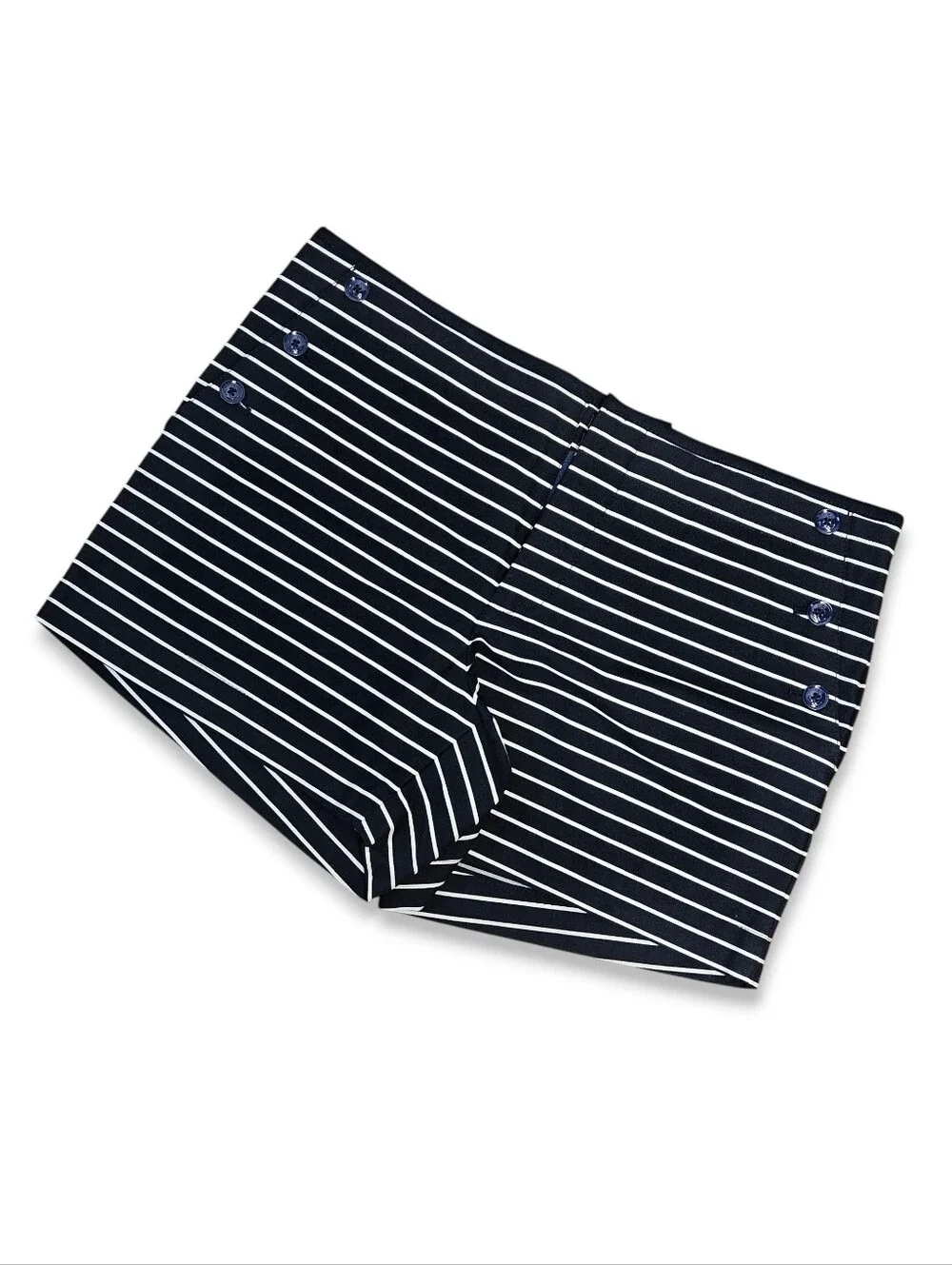 Tommy Hilfiger Size 12 Shorts Navy Striped Sailor 100% Cotton Nautical Retro